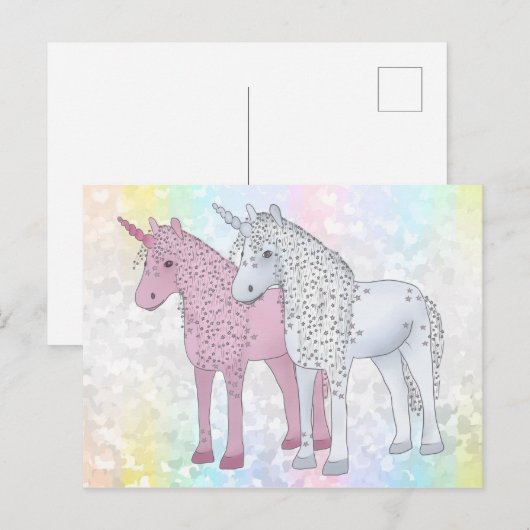 Einhörner Briefkaart (Voorkant / Achterkant)