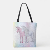 Einhörner Tote Bag (Achterkant)