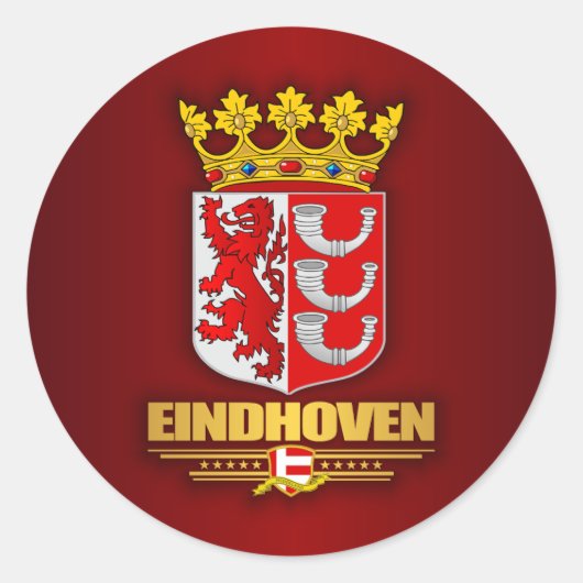Einhoven Ronde Sticker (Voorkant)