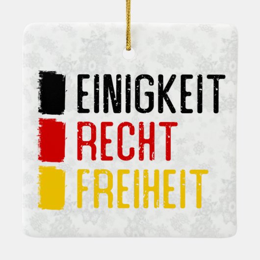 Einigkeit Recht Freiheit Duits Ornament (Achterkant)
