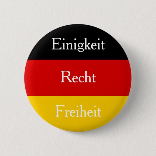 Einigkeit Recht Freiheit Duits Ronde Button 5,7 Cm (Voorkant)