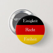 Einigkeit Recht Freiheit Duits Ronde Button 5,7 Cm (Voorkant /achterkant)