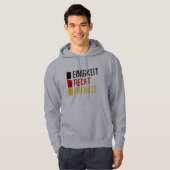 Einigkeit Recht Freiheit Duitsland Motto Hoodie (Voorkant volledig)