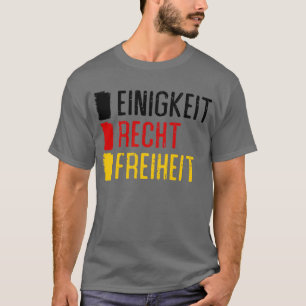 Einigkeit Recht Freiheit Duitsland Motto T-shirt