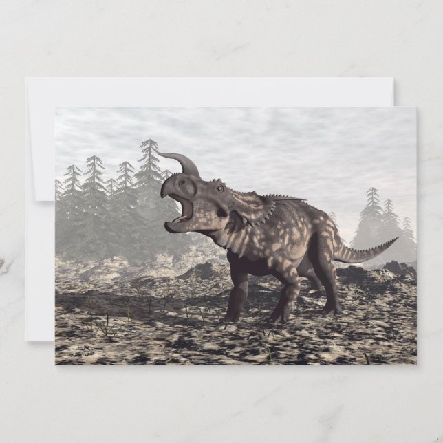 Einiosaurus dinosaur - 3D rendering (Voorkant)