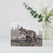 Einiosaurus dinosaur - 3D rendering Briefkaart (Staand voorkant)