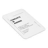 Einladung Hochzeung Magneet (Rechterzijde)