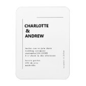 Einladung Hochzeung Magneet (Verticaal)