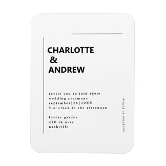 Einladung Hochzeung Magneet