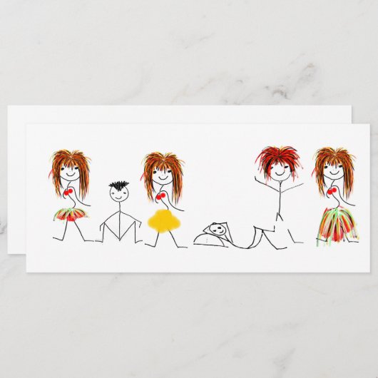 Einladung Kaart (Voorkant / Achterkant)