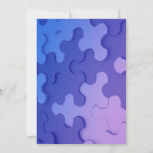 Einladung mit 3 D Effekt Puzzle Kaart (Voorkant)
