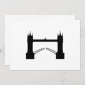 Einladung Tower Brigde London Kaart (Voorkant / Achterkant)
