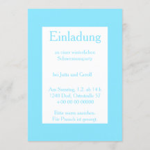 Einladung Winterparty Eis und Schnee