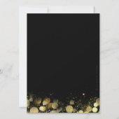 Einladung zum 50. Geburtstag "Goldene Schrift" Aankondiging (Achterkant)