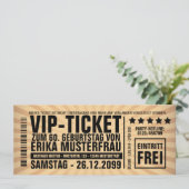 Einladung zum 60. Geburtstag (personalisierbar) Kaart (Staand voorkant)