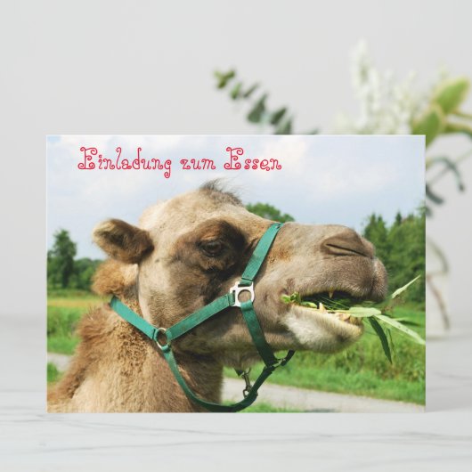 Einladung zum Essen Kaart (Staand voorkant)