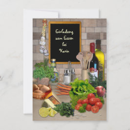 Einladung zum Essen (mit deinem Namen) Kaart