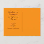 Einladung zur Gartenparty Retro 1970er Stil Uitnodiging Briefkaart (Achterkant)