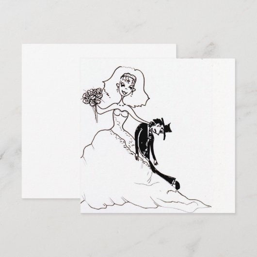 Einladung zur Hochzeit Kaart (Voorkant / Achterkant)