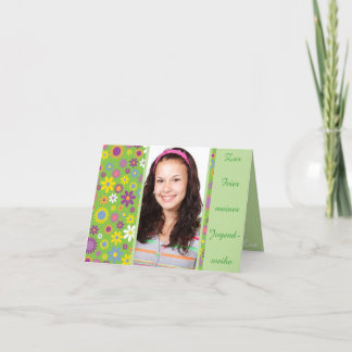 Einladung zur Jugendweihe Kaart