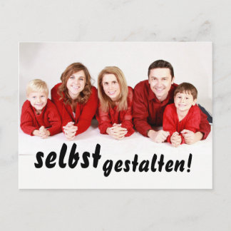 Einladungen selbst gestalten, bedruckt door het la briefkaart