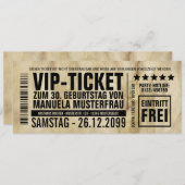 Einladungen zum Geburtstag selber machen Party Kaart (Voorkant / Achterkant)