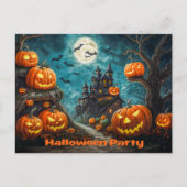 Einladungskarte für eine Halloween Party Aankondigingskaart (Voorkant)