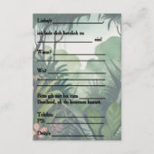 Einladungskarte Informatiekaartje (Achterkant)