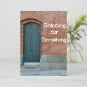 Einladungskarte zur Einweihung Kaart (Staand voorkant)
