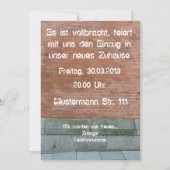 Einladungskarte zur Einweihung Kaart (Achterkant)