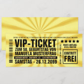 Einladungskarten 50. Geburtstag VIP Einladung Kaart (Voorkant / Achterkant)