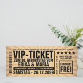 Einladungskarten Geburtstag Party Veranstaltung Kaart (Staand voorkant)