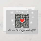 Einladungskarten JGA Briefkaart (Voorkant / Achterkant)