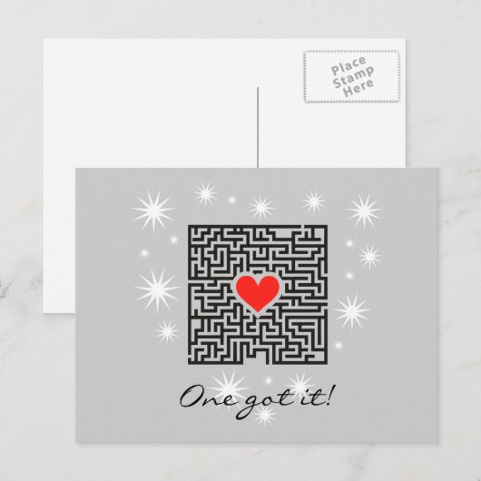 Einladungskarten JGA Briefkaart (Voorkant / Achterkant)