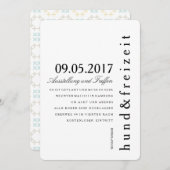 Einladungskarten puristisch kaart (Voorkant / Achterkant)