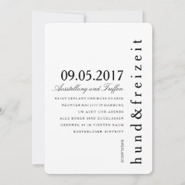 Einladungskarten puristisch kaart