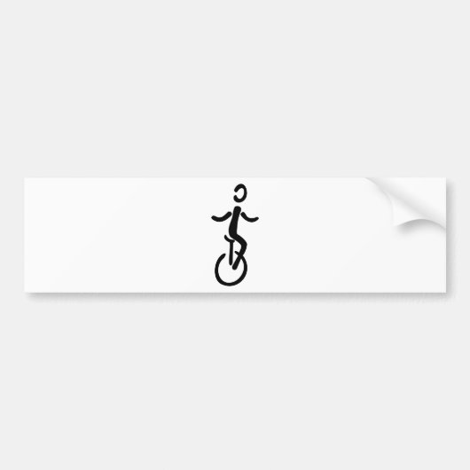 Einrad Bumpersticker (Voorkant)