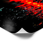 Einsame Anmut in Rot - Frau im Regen Perfect Poster (Hoek)