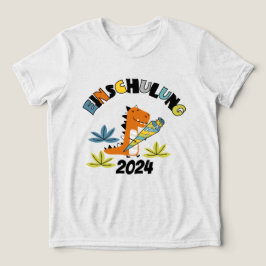 Einschulung 2026 - Dino mit Schultüte Tri-Blend Shirt