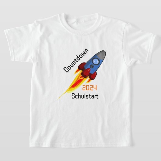 Einschulung - Countdown Schulstart 2026 - Rakete | T-shirt (Laagn)