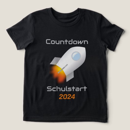 Einschulung - Countdown Schulstart - Rakete 1 | Tri-Blend Shirt (Design voorkant)