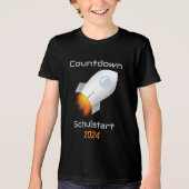 Einschulung - Countdown Schulstart - Rakete 1 | Tri-Blend Shirt (Voorkant)