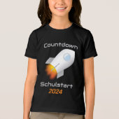 Einschulung - Countdown Schulstart - Rakete 1 | Tri-Blend Shirt (Voorkant)