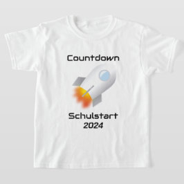 Einschulung - Countdown Schulstart - Rakete 2 | T-shirt