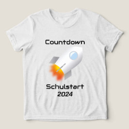 Einschulung - Countdown Schulstart - Rakete 2 | Tri-Blend Shirt