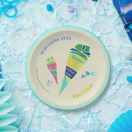 Einschulung Feier Schulkind Einschulungsfeier 2024 Papieren Bordje