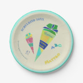 Einschulung Feier Schulkind Einschulungsfeier 2024 Papieren Bordje (Voorkant)