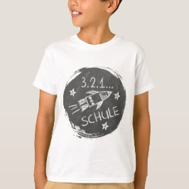 Einschulung - Schulanfang - Rakete auf Tafel | T-shirt