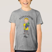 Einschulung Schulkind - Junge mit Schultüte 1 | Tri-Blend Shirt (Voorkant)
