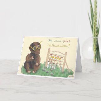 Einschulungskarte – liebevoll handgezeichnet Junge Kaart